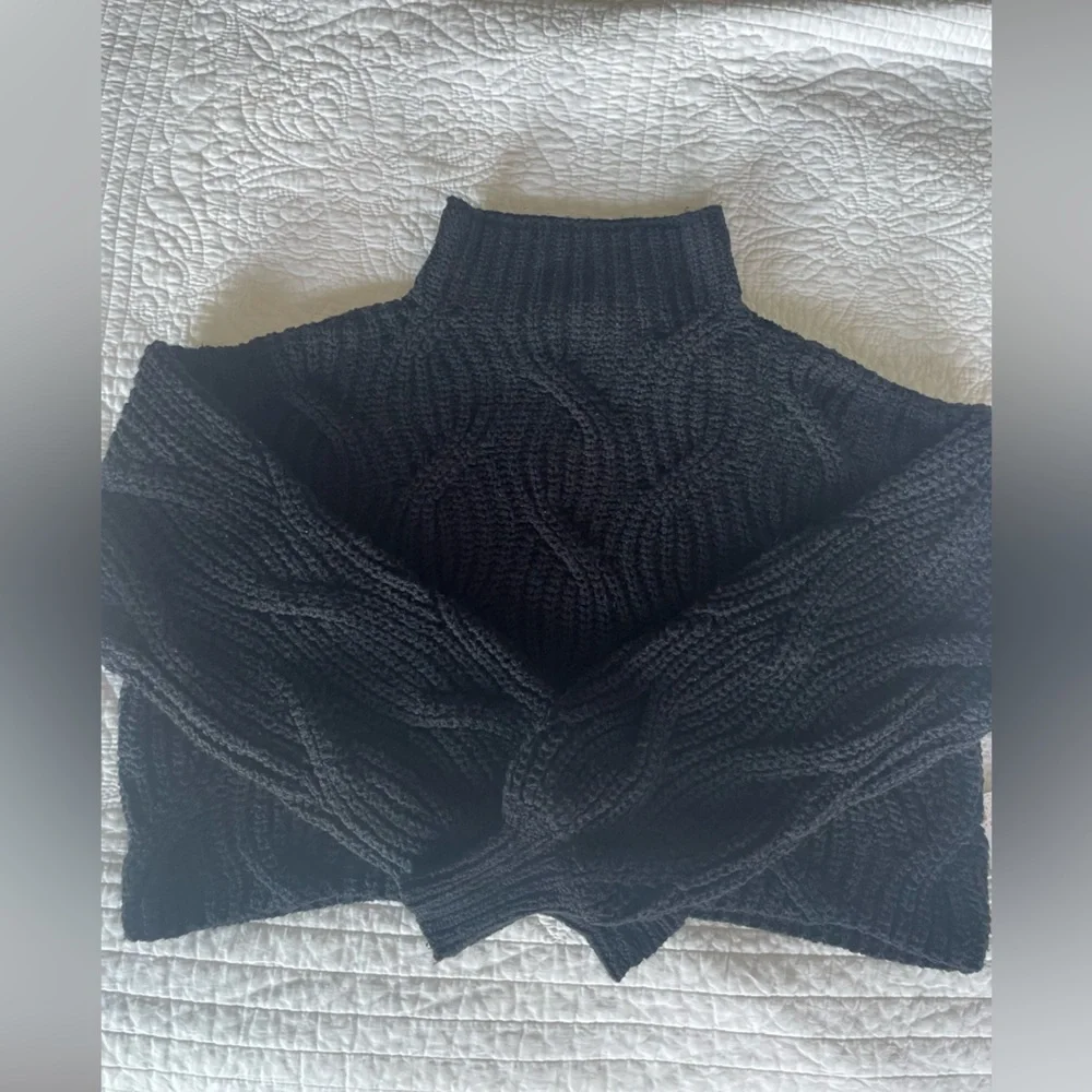 Free People Seasons of Change Sweater Black - Picture 6 of 7